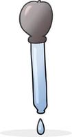 cartoon pipette dripping vector