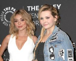 LOS ANGELES   MAY 18 - Sarah Hyland, Abigail Breslin at the 2017 PaleyLive LA   Dirty Dancing - The New ABC Musical Event Premiere Screening And Conversation at the Paley Center for Media on May 18, 2017 in Beverly Hills, CA photo