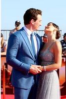 LOS ANGELES  MAY 4 - Miles Teller, Keleigh Sperry at the Top Gun - Maverick World Premiere at USS Midway on May 4, 2022 in San Diego, CA photo