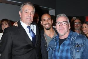 LOS ANGELES  FEB 7 - Eric Braeden, Bryton James, Michael Fairman at the Eric Braeden 40th Anniversary Celebration on The Young and The Restless at the Television City on February 7, 2020 in Los Angeles, CA photo