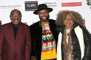 LOS ANGELES  DEC 15 - Philip Lawrence Sr, Philip Lawrence, Cheryl Lawrence at the 11h Annual Experience, Strength and Hope Award Dinner at Skirball Cultural Center on December 15, 2021 in Los Angeles, CA photo