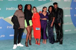 LOS ANGELES  OCT 21 - Sweet Life LA Cast, Tylynn Burns, Briana Jones, Rebecca Magic, Cheryl Des Vignes, Jerrold Smith II at the Insecure Season 5 Premiere Screening at Kenneth Hahn Park on October 21, 2021 in Los Angeles, CA photo