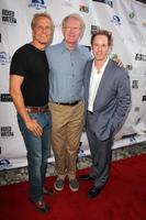 LOS ANGELES  JUL 29 - Patrick Fabian, Ed Begley Jr., Raphael Sbarge at the A Concrete River Premiere at the Laemmle NoHo 7 on July 29, 2015 in North Hollywood, CA photo