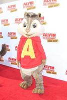 LOS ANGELES  DEC 12 - Alvin at the Alvin And The Chipmunks - The Road Chip Los Angeles Premiere at the Zanuck Theater, 20th Century Fox Lot on December 12, 2015 in Los Angeles, CA photo