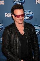 LOS ANGELES  MAY 25 - Bono
 in the 2011 American Idol FInale Press Room at Nokia at LA Live on May 25, 2011 in Los Angeles, CA photo