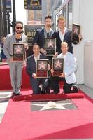 LOS ANGELES, APR 22 - AJ McLean, Howie Dorough, Kevin Richardson, Brian Littrell, Nick Carter at the ceremony for the Backstreet Boys Star on the Walk of Fame at the Hollywood Walk of Fame on April 22, 2013 in Los Angeles, CA photo