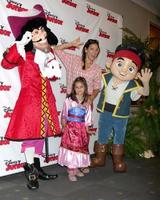 LOS ANGELES, OCT 18 -  Captain Hook, Luna Katich, Constance Marie, Jake at the Jake And The Never Land Pirates - Battle For The Book  Costume Party Premiere at the Walt Disney Studios on October 18, 2014 in Burbank, CA photo
