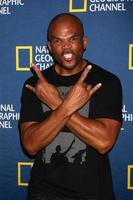 los angeles, 3 de enero - darryl mcdaniels, también conocido como dmc, llega al cóctel tca de invierno de 2013 de los canales geográficos nacionales. en el hotel langham huntington el 3 de enero de 2013 en pasadena, ca foto