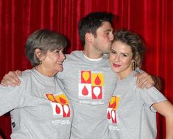 LOS ANGELES, OCT 6 - Char Griggs, Robert Adamson, Linsey Godfrey at the Light The Night The Walk to benefit the Leukemia-Lymphoma Society at Sunset-Gower Studios on October 6, 2013 in Los Angeles, CA photo