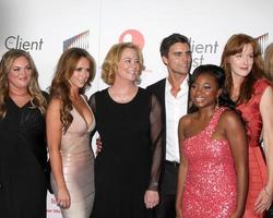 LOS ANGELES, APR 4 - Client List Cast including - Rebecca Field, Jennifer Love Hewitt, Cybill Shepherd arriving at the The Client List Launch Party at Sunset Tower Hotel on April 4, 2012 in West Hollywood, CA photo