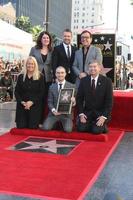 LOS ANGELES, NOV 12 - Chris Hardwick, Chris Columbus, Daniel Radcliffe, Leron Gubler, CHamber officials at the Daniel Radcliffe Hollywood Walk of Fame Ceremony at the Hollywood Walk of Fame on November 12, 2015 in Los Angeles, CA photo