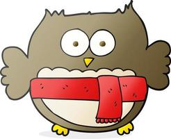 cartoon cute owl vector