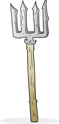cartoon devil fork