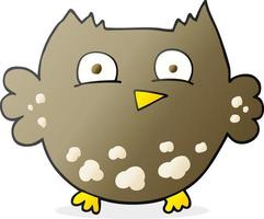 cartoon little owl vector