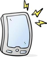 cartoon mobile phone vector