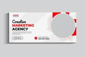 Digital Marketing Agency cover banner for social media vector