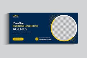 Digital Marketing Agency cover banner for social media vector