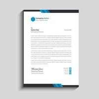 Corporate modern letterhead design template vector