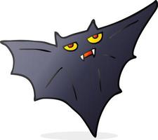 cartoon halloween bat vector