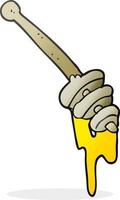 cartoon honey dipper vector