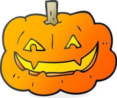 cartoon spooky pumpkin vector