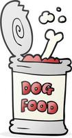 cartoon dog food vector