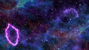 nébuleuse galaxie astrologie profond cosmos arrière-plan beau abstrait illustration art poussière animation video