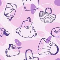 Fashion Bags Seamless Pattern vector