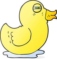 cartoon rubber duck vector