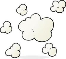 cartoon steam clouds vector