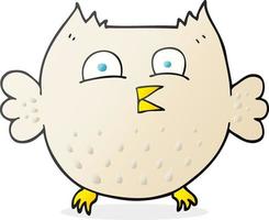 cartoon happy owl vector