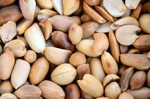 Peanut. A lot of small yellow nuts without peel. Background texture photo