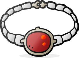 pulsera de rubí de dibujos animados vector