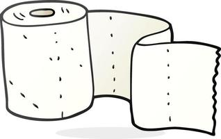 rollo de papel higiénico de dibujos animados vector
