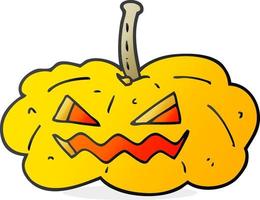 cartoon halloween pumpkin vector