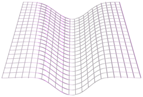 abstrakt 3d tolkning, vågig form, förvrängd sfär.3d tolkning. annorlunda regnbågsskimrande geometrisk former uppsättning. modern minimal metall objekt. trogen klämma konst png