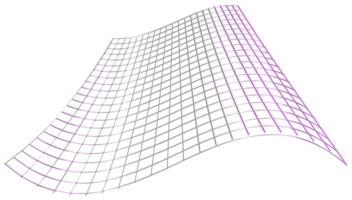 abstrakt 3d tolkning, vågig form, förvrängd sfär.3d tolkning. annorlunda regnbågsskimrande geometrisk former uppsättning. modern minimal metall objekt. trogen klämma konst png