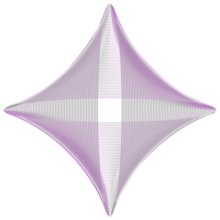 Abstract 3d rendering, wavy shape, distorted sphere.3d rendering. Different iridescent geometric shapes set. Modern minimal metal objects. Futuristic clip art png