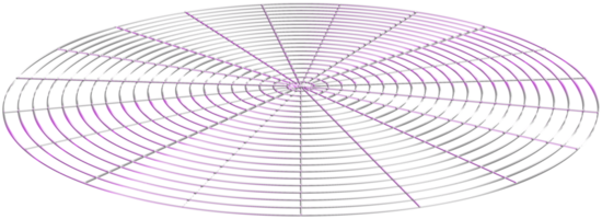 abstrakt 3d tolkning, vågig form, förvrängd sfär.3d tolkning. annorlunda regnbågsskimrande geometrisk former uppsättning. modern minimal metall objekt. trogen klämma konst png