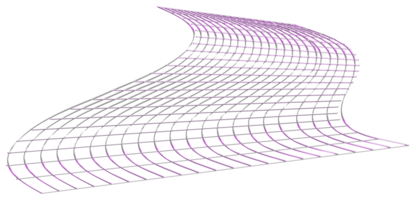 abstrakt 3d tolkning, vågig form, förvrängd sfär.3d tolkning. annorlunda regnbågsskimrande geometrisk former uppsättning. modern minimal metall objekt. trogen klämma konst png