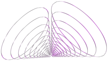 abstrakt 3d tolkning, vågig form, förvrängd sfär.3d tolkning. annorlunda regnbågsskimrande geometrisk former uppsättning. modern minimal metall objekt. trogen klämma konst png