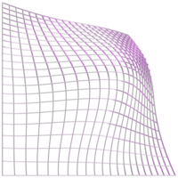 abstrakt 3d tolkning, vågig form, förvrängd sfär.3d tolkning. annorlunda regnbågsskimrande geometrisk former uppsättning. modern minimal metall objekt. trogen klämma konst png