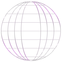 abstrakt 3d tolkning, vågig form, förvrängd sfär.3d tolkning. annorlunda regnbågsskimrande geometrisk former uppsättning. modern minimal metall objekt. trogen klämma konst png