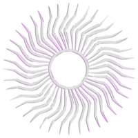 rendu 3d abstrait, forme ondulée, rendu sphere.3d déformé. ensemble de différentes formes géométriques irisées. objets métalliques minimalistes modernes. clipart futuriste png