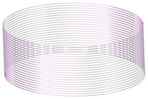 abstrakt 3d tolkning, vågig form, förvrängd sfär.3d tolkning. annorlunda regnbågsskimrande geometrisk former uppsättning. modern minimal metall objekt. trogen klämma konst png