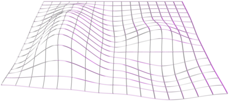 abstrakt 3d tolkning, vågig form, förvrängd sfär.3d tolkning. annorlunda regnbågsskimrande geometrisk former uppsättning. modern minimal metall objekt. trogen klämma konst png