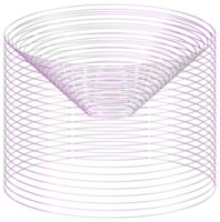 astratto 3d rendering, ondulato forma, distorto sfera.3d resa. diverso iridescente geometrico forme impostare. moderno minimo metallo oggetti. futuristico clip arte png