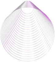 Abstract 3d rendering, wavy shape, distorted sphere.3d rendering. Different iridescent geometric shapes set. Modern minimal metal objects. Futuristic clip art png