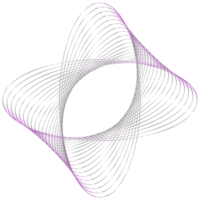 abstrakt 3d tolkning, vågig form, förvrängd sfär.3d tolkning. annorlunda regnbågsskimrande geometrisk former uppsättning. modern minimal metall objekt. trogen klämma konst png