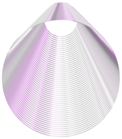 Abstract 3d rendering, wavy shape, distorted sphere.3d rendering. Different iridescent geometric shapes set. Modern minimal metal objects. Futuristic clip art png